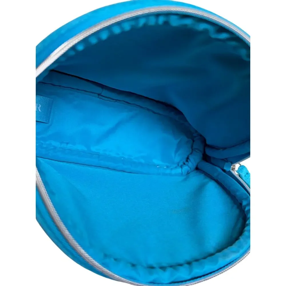 La Mer Velour Cosmetic Case / Makeup Bag (Teal)